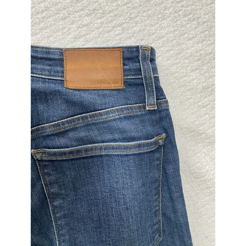 J.Crew Curvy Toothpick Jeans Women’s 27 High Rise Skinny Blue Denim H8209